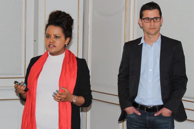 Sivilingeniør Hana Assefa, Statnett og dr. Marcel de Castro, FMC Kongsberg Subsea AS