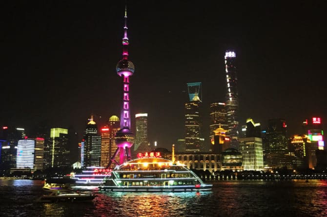 Fra Shanghais skyline