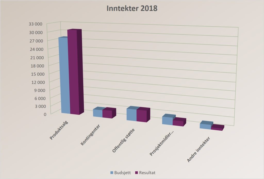 Inntekter 2018